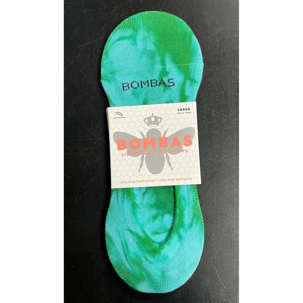 4 Pack Bombas Women's Lightweight Tie Dye No Show Socks Size Large 9.5-13 NEW - Picture 3 of 5